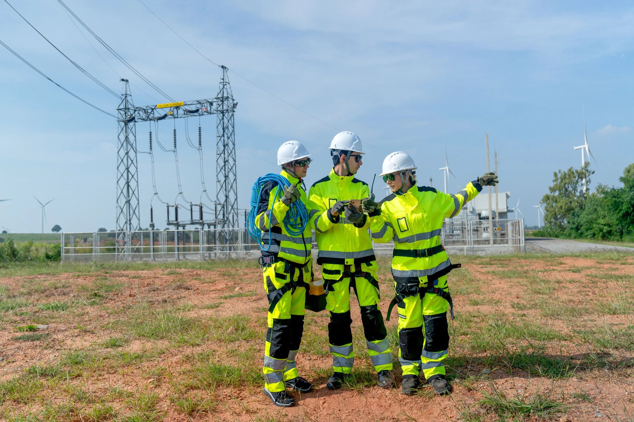 Field team coordinating communications
