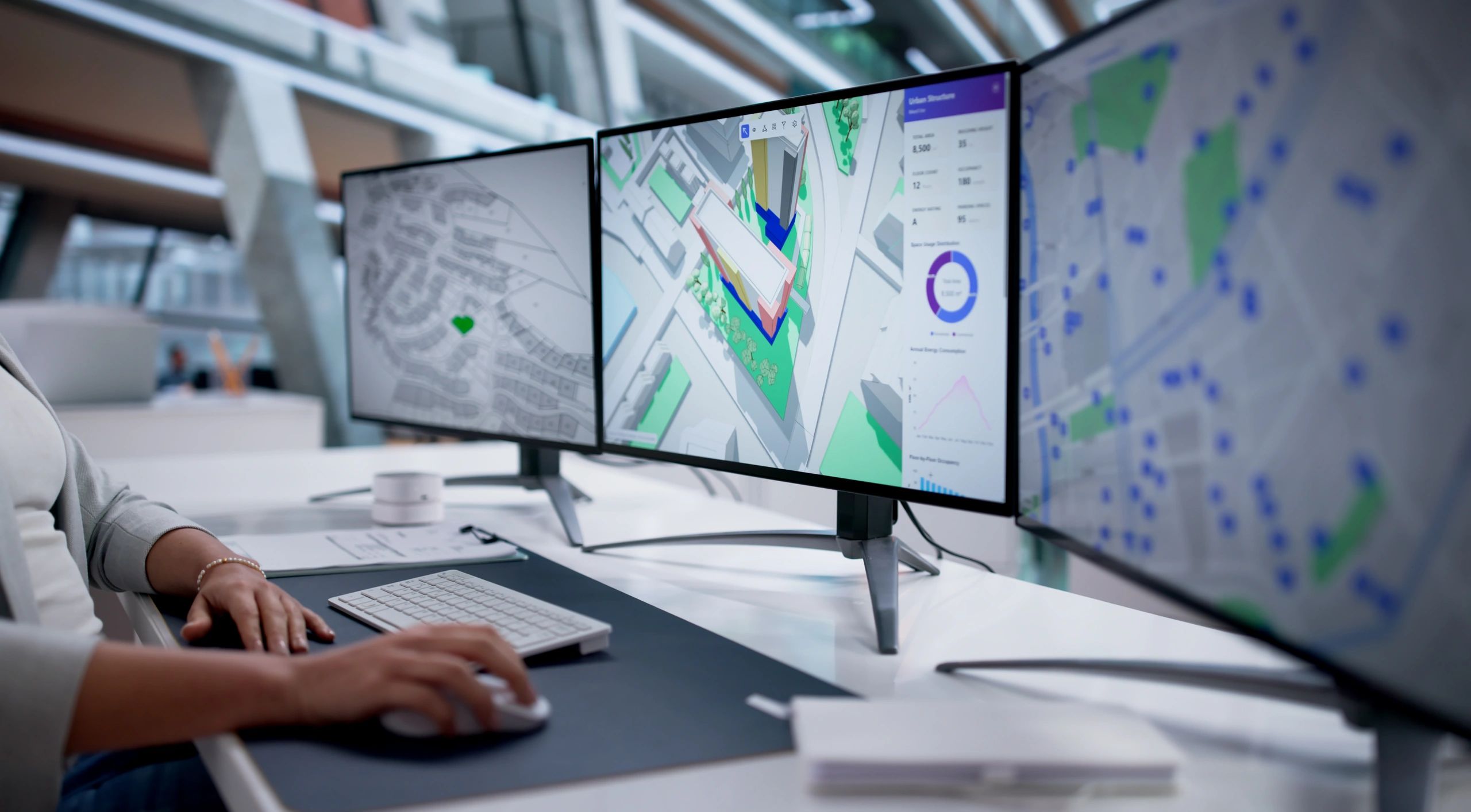 Operations team reviewing maps and data in a coordination setting